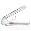 A clear silicone phone case is shown bent to demonstrate its flexibility. Náhled obrázku produktu