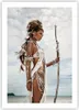 Poster - Poster ohne Rahmen - Brennen Mann Frau - 50x70 cm Produktbild-Vorschau 1