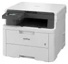 A white and gray Brother DCP-L3520CDW 3-in-1 color laser multifunction printer is shown from a front-left angle against a white background. Produktbild-Vorschau