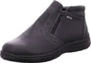 A black leather boot with a zipper on a white background. Anteprima dell’immagine prodotto