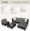 tectake® Aluminium Rattan Lounge wetterfest und Produktbild-Vorschau 5