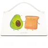 Mr. & Mrs. Panda holzbild Avocado Toast DIN A5 - Weiß - Produktbild-Vorschau 2