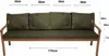 Coussins pour banc de jardin Vert| Assise 170x50x7 + Voir les images du produit 3