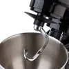 A close-up view of a stand mixer's dough hook and mixing bowl. Produktbild-Vorschau