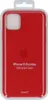 A red iPhone 11 Pro Max silicone case in its packaging. Anteprima dell’immagine prodotto