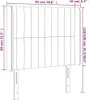 vidaXL Kopfteil mit Ohren Hellgrau 93x16x118/128 cm Stoff - Produktbild-Vorschau 14
