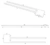 Porte-serviettes Slim avec deux barres pour lavabo,noir, Voir les images du produit 5