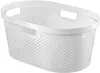 Cesto per la biancheria pulita INFINITY 40 L bianco a pois Anteprima dell’immagine prodotto 3