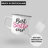Trendation - Best Sister Ever Emaille Tasse Geschenk für Produktbild-Vorschau 4