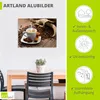 ARTland Wandbild Alu für Innen & Outdoor Kaffeetasse Produktbild-Vorschau 3