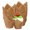 200 Stück Tulpen Backförmchen Muffinförmchen Papier Cupcake Produktbild-Vorschau 1