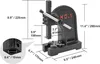 A diagram of an arbor press with dimensions and measurements. Náhled obrázku produktu
