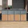 Mülltonnenbox mit Klappdeckel, lamellierter Lüftung, Produktbild-Vorschau 8
