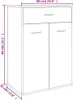 vidaXL Szafka na buty dąb sonoma 60x35x84 cm Materiał Podgląd zdjęcia produktu 7