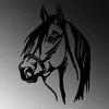 Wallity, Horse Head, Wanddeko, Schwarz, Metall, 40 x 55 cm Produktbild-Vorschau 4