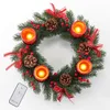 d'Avvento con 4 candele LED e telecomando - 30 cm -  Anteprima dell’immagine prodotto 2