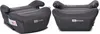 Two views of a car seat booster cushion, presented side-by-side on a white background. Náhľad obrázku produktu