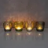 8er Set Windlicht H7,5cm Glas Grün Teelichthalter Tischdeko Produktbild-Vorschau 5