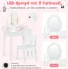 DREAMADE Kinder Schminktisch Set mit LED-Spiegel & Produktbild-Vorschau 3