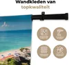 MuchoWow® Wandteppich Wandbehang Strand - Meer - Boot - Produktbild-Vorschau 3