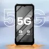 A smartphone with "5G" branding and feature icons displayed against a blurred background with large "5G" graphics. Podgląd zdjęcia produktu
