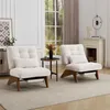 Sweiko Moderna sedia lounge regolabile senza schienale in Anteprima dell’immagine prodotto 16