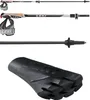A collection of LEKI trekking poles and accessories, displayed against a white background. Náhled obrázku produktu
