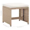 vidaXL Sgabello da giardino 2 pezzi con cuscino di seduta Anteprima dell’immagine prodotto 15