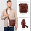 ROYALZ "Oregon" Leder Umhängetasche Herren Klein – Kompakte Produktbild-Vorschau 2