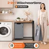 Cesta de ropa Roxlin con 2 compartimentos, 100 litros – Vista previa de la imagen del producto 6