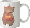 Mr. & Mrs. Panda Kaffeebecher Bär Torte 1. Geburtstag - Produktbild-Vorschau 1