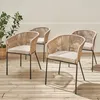 sweeek - 4er Set Gartensessel verzinkter Stahl mit Produktbild-Vorschau 4