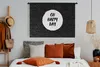 MuchoWow® Wandteppich Wandbehang Zitate - Text - Oh happy Produktbild-Vorschau 5