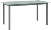 vidaXL Gartentisch Hellgrau 150x90x74 cm Aluminium und Glas Produktbild-Vorschau 7