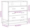 vidaXL Szafka z szufladami dąb wędzony 70x41x70 cm Materiał Podgląd zdjęcia produktu 8