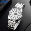 A silver Casio watch with a white dial is displayed on a black background. Produktbild-Vorschau