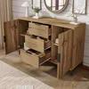 Cassettiera Flieks con 3 cassetti e 2 ante, credenza per Anteprima dell’immagine prodotto 2