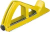 A yellow hand tool with a serrated edge. Voir les images du produit