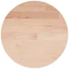 vidaXL Piano tavolo rotondo Ø 50 x 1,5 cm in legno massello Anteprima dell’immagine prodotto 1