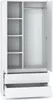 STIV Möbel | Kleiderschrank Weiß Matt 90x50x180 cm | 2 Produktbild-Vorschau 2