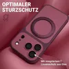Hülle passend für  iPhone 18 Pro, burgunderrot matt, großer Produktbild-Vorschau 2