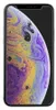 A clear, front-facing shot of an iPhone XS Max with a colorful, abstract wallpaper displayed on its screen. Produktbild-Vorschau