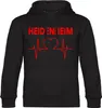 multifanshop Kapuzen Sweatshirt - Heidenheim - Herzschlag, Produktbild-Vorschau 1