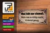 Holzschild Spruch 27x10cm man lebt nur einmal genug Produktbild-Vorschau 4