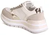 topschuhe24 3138 Damen Plateau Sneaker, Farbe:Beige, Produktbild-Vorschau 2