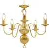 Vidaxl Kronleuchter 5xe14 Goldfarbe Anteprima dell’immagine prodotto 1