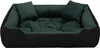 A dog bed with two pillows on a white background. Voir les images du produit