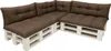 Palettenkissen Set 7-teilig  Brun – Sitzkissen 120×60 cm & Produktbild-Vorschau 1