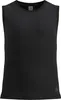 Schwarzes ärmelloses Odlo Performance Light Base Layer Singlet mit feinem Muster im oberen Bereich und Rundhalsausschnitt Produktbild-Vorschau