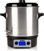 A stainless steel appliance with a black lid and base, shown against a white background. Podgląd zdjęcia produktu